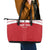 Custom Egypt Football Leather Tote Bag Yalla Yalla Pharaohs - Red Ver