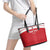 Custom Egypt Football Leather Tote Bag Yalla Yalla Pharaohs - Red Ver