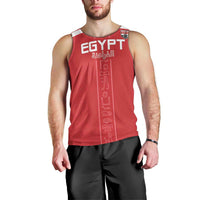 Custom Egypt Football Men Tank Top Yalla Yalla Pharaohs - Red Ver