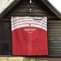 Custom Egypt Football Quilt Yalla Yalla Pharaohs - Red Ver