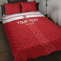 Custom Egypt Football Quilt Bed Set Yalla Yalla Pharaohs - Red Ver
