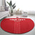 Custom Egypt Football Round Carpet Yalla Yalla Pharaohs - Red Ver