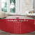 Custom Egypt Football Round Carpet Yalla Yalla Pharaohs - Red Ver