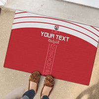 Custom Egypt Football Rubber Doormat Yalla Yalla Pharaohs - Red Ver