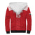 Custom Egypt Football Sherpa Hoodie Yalla Yalla Pharaohs - Red Ver