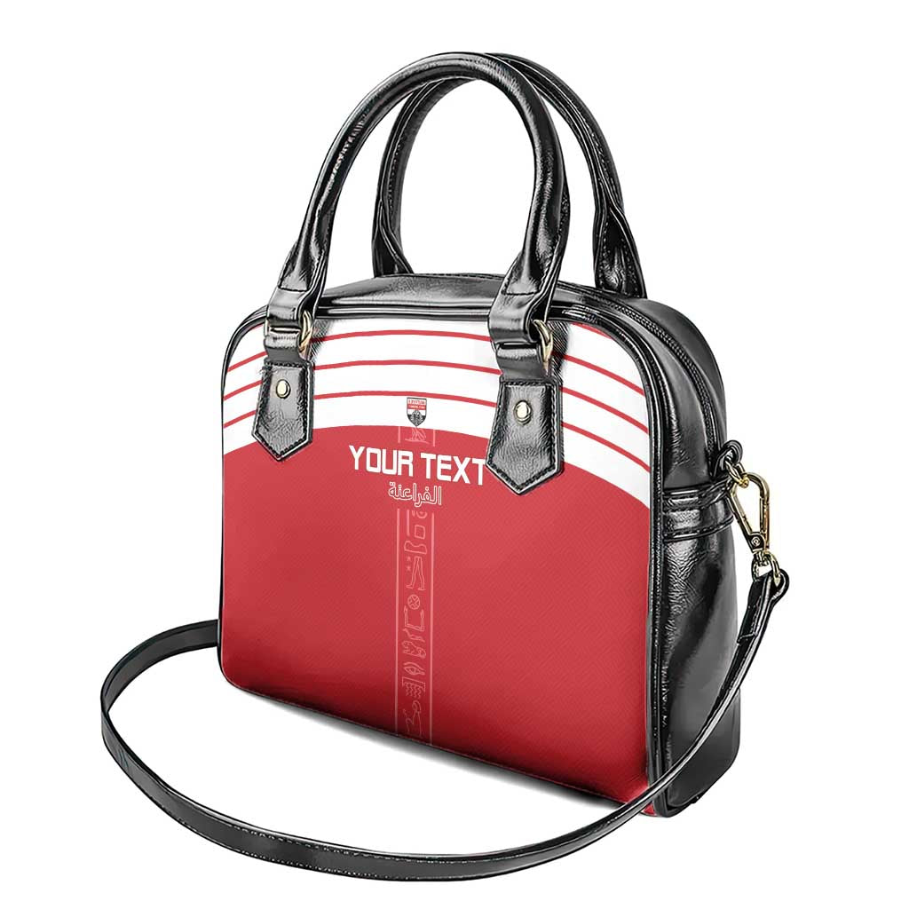 Custom Egypt Football Shoulder Handbag Yalla Yalla Pharaohs - Red Ver