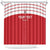 Custom Egypt Football Shower Curtain Yalla Yalla Pharaohs - Red Ver