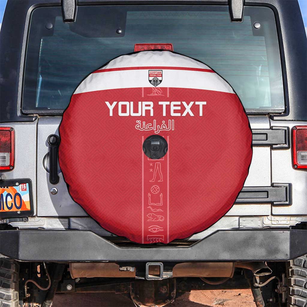 Custom Egypt Football Spare Tire Cover Yalla Yalla Pharaohs - Red Ver