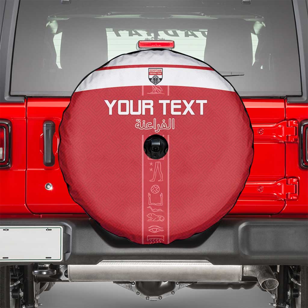 Custom Egypt Football Spare Tire Cover Yalla Yalla Pharaohs - Red Ver