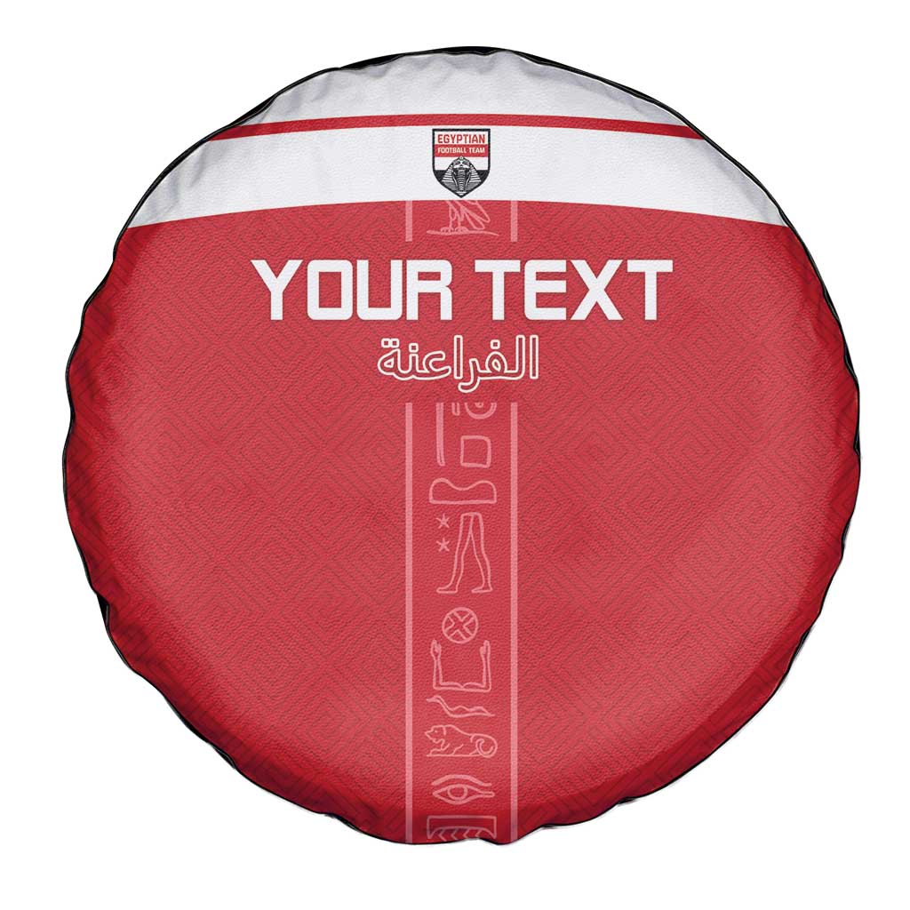 Custom Egypt Football Spare Tire Cover Yalla Yalla Pharaohs - Red Ver