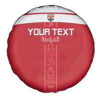 Custom Egypt Football Spare Tire Cover Yalla Yalla Pharaohs - Red Ver