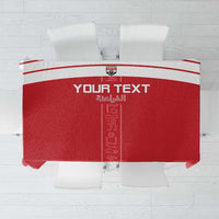 Custom Egypt Football Tablecloth Yalla Yalla Pharaohs - Red Ver