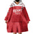 Custom Egypt Football Wearable Blanket Hoodie Yalla Yalla Pharaohs - Red Ver