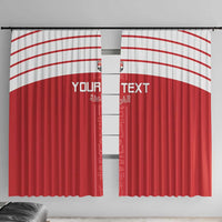 Custom Egypt Football Window Curtain Yalla Yalla Pharaohs - Red Ver