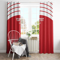 Custom Egypt Football Window Curtain Yalla Yalla Pharaohs - Red Ver