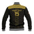 Custom Egypt Football Baseball Jacket Yalla Yalla Pharaohs - Black Ver