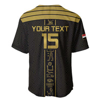 Custom Egypt Football Baseball Jersey Yalla Yalla Pharaohs - Black Ver