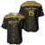 Custom Egypt Football Baseball Jersey Yalla Yalla Pharaohs - Black Ver