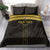 Custom Egypt Football Bedding Set Yalla Yalla Pharaohs - Black Ver