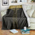 Custom Egypt Football Blanket Yalla Yalla Pharaohs - Black Ver