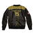 Custom Egypt Football Bomber Jacket Yalla Yalla Pharaohs - Black Ver