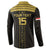 Custom Egypt Football Button Sweatshirt Yalla Yalla Pharaohs - Black Ver