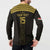 Custom Egypt Football Button Sweatshirt Yalla Yalla Pharaohs - Black Ver