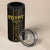 Custom Egypt Football 4 in 1 Can Cooler Tumbler Yalla Yalla Pharaohs - Black Ver
