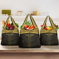 Custom Egypt Football Grocery Bag Yalla Yalla Pharaohs - Black Ver