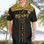 Custom Egypt Football Hawaiian Shirt Yalla Yalla Pharaohs - Black Ver