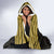 Custom Egypt Football Hooded Blanket Yalla Yalla Pharaohs - Black Ver