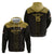 Custom Egypt Football Hoodie Yalla Yalla Pharaohs - Black Ver