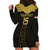 Custom Egypt Football Hoodie Dress Yalla Yalla Pharaohs - Black Ver