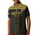 Custom Egypt Football Kid Polo Shirt Yalla Yalla Pharaohs - Black Ver