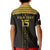 Custom Egypt Football Kid Polo Shirt Yalla Yalla Pharaohs - Black Ver