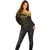 Custom Egypt Football Off Shoulder Sweater Yalla Yalla Pharaohs - Black Ver