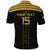 Custom Egypt Football Polo Shirt Yalla Yalla Pharaohs - Black Ver