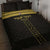 Custom Egypt Football Quilt Bed Set Yalla Yalla Pharaohs - Black Ver