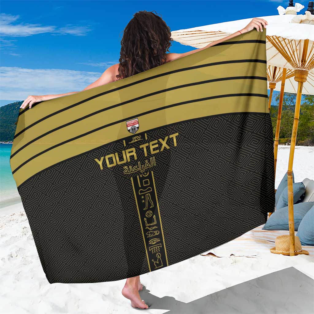 Custom Egypt Football Sarong Yalla Yalla Pharaohs - Black Ver