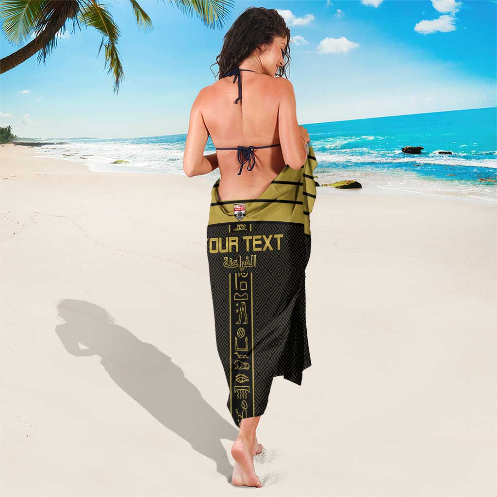 Custom Egypt Football Sarong Yalla Yalla Pharaohs - Black Ver