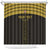 Custom Egypt Football Shower Curtain Yalla Yalla Pharaohs - Black Ver
