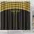 Custom Egypt Football Shower Curtain Yalla Yalla Pharaohs - Black Ver