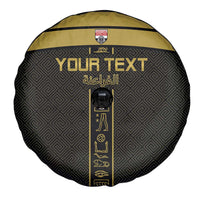 Custom Egypt Football Spare Tire Cover Yalla Yalla Pharaohs - Black Ver