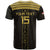 Custom Egypt Football T Shirt Yalla Yalla Pharaohs - Black Ver