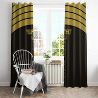 Custom Egypt Football Window Curtain Yalla Yalla Pharaohs - Black Ver