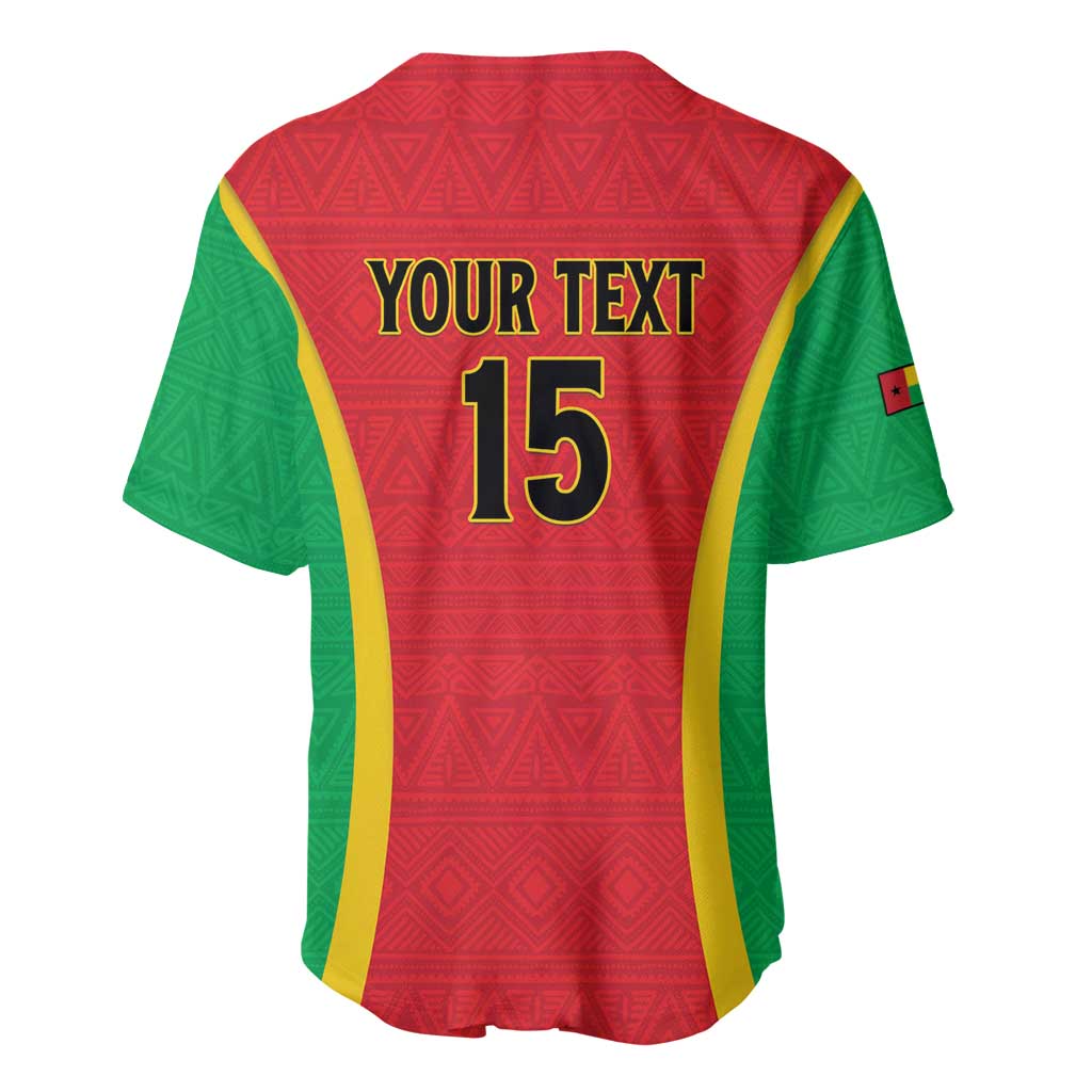 Custom Guinea-Bissau Football Baseball Jersey Vamos Djurtus