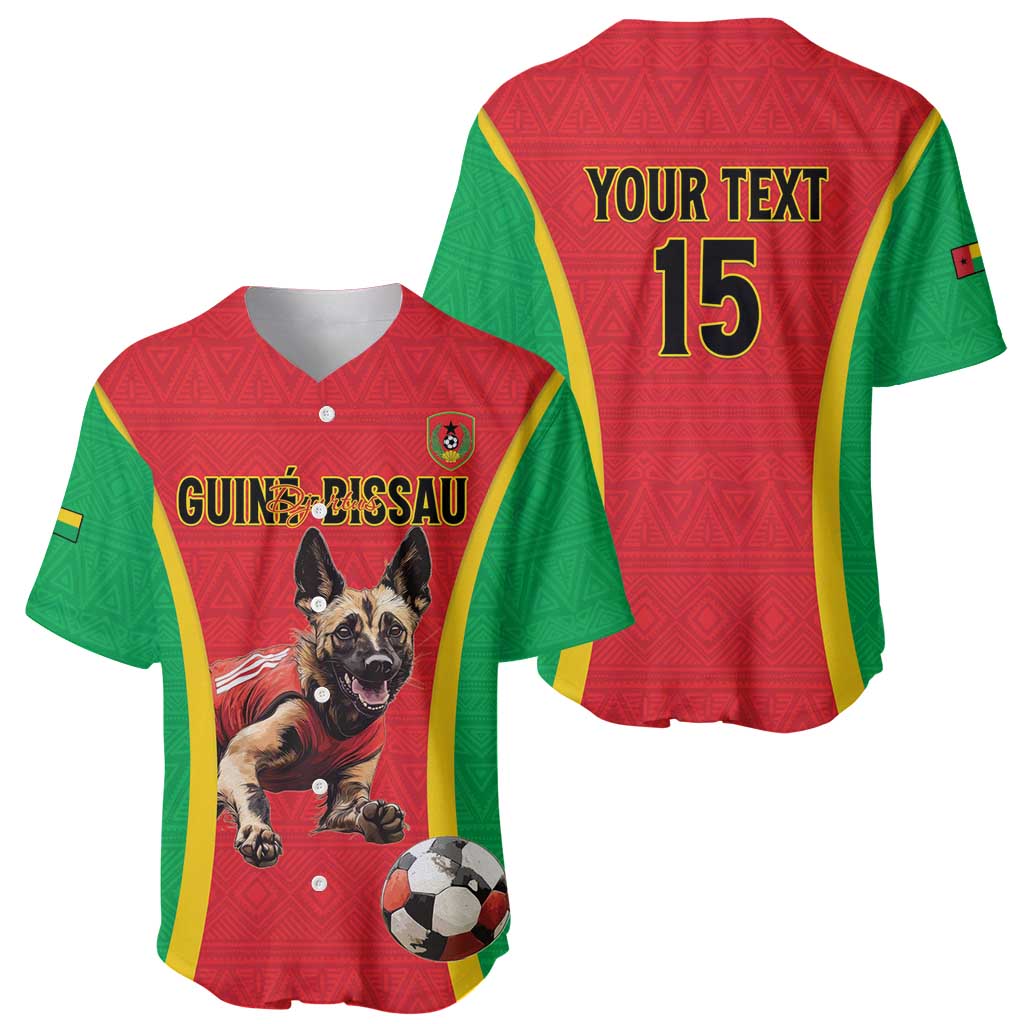 Custom Guinea-Bissau Football Baseball Jersey Vamos Djurtus