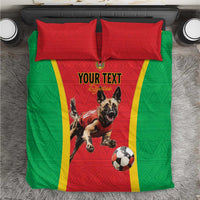 Custom Guinea-Bissau Football Bedding Set Vamos Djurtus