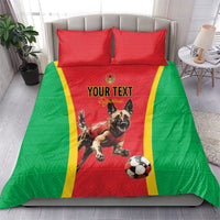 Custom Guinea-Bissau Football Bedding Set Vamos Djurtus