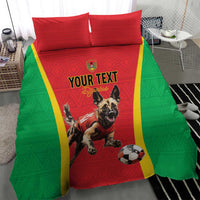 Custom Guinea-Bissau Football Bedding Set Vamos Djurtus